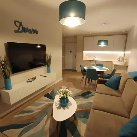 Whiteblue Dream 2 Z Ogrodkiem & Sauna & Fitness & Bawialnia Dla Dzieci Apartman